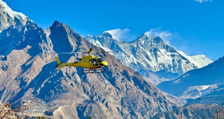 Everest Base Camp Helicopter Day Tour with Breakfast at Hotel Everest View